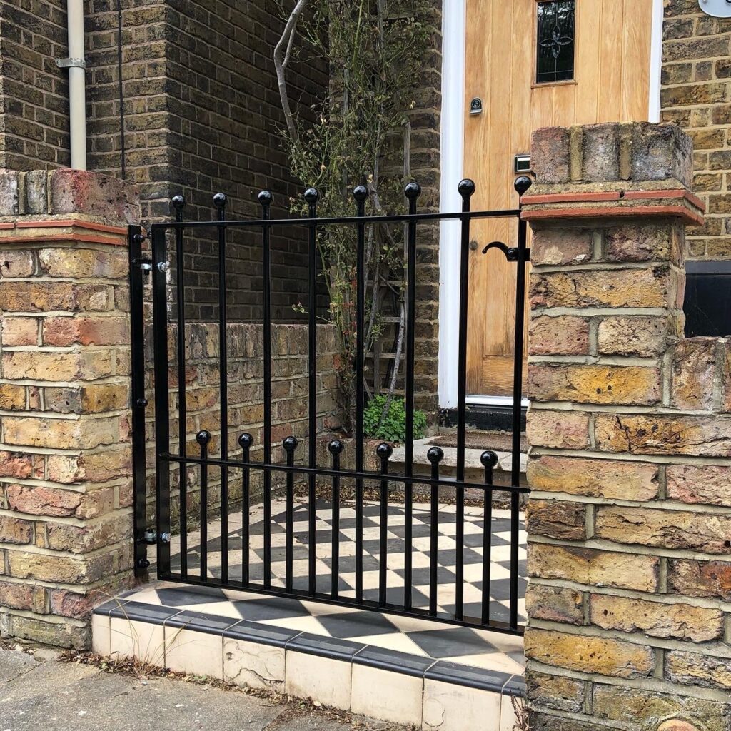 classic metal front gate