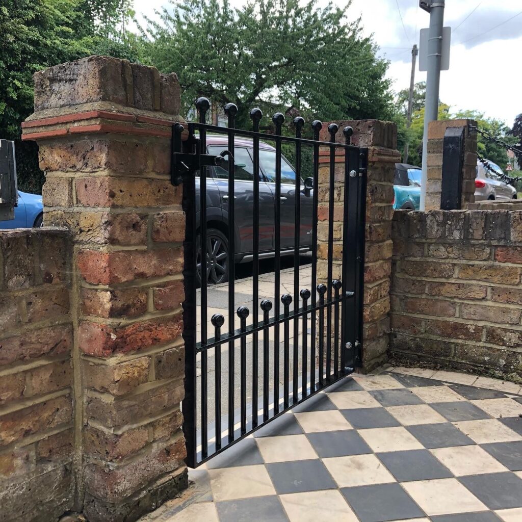 classic metal front gate 